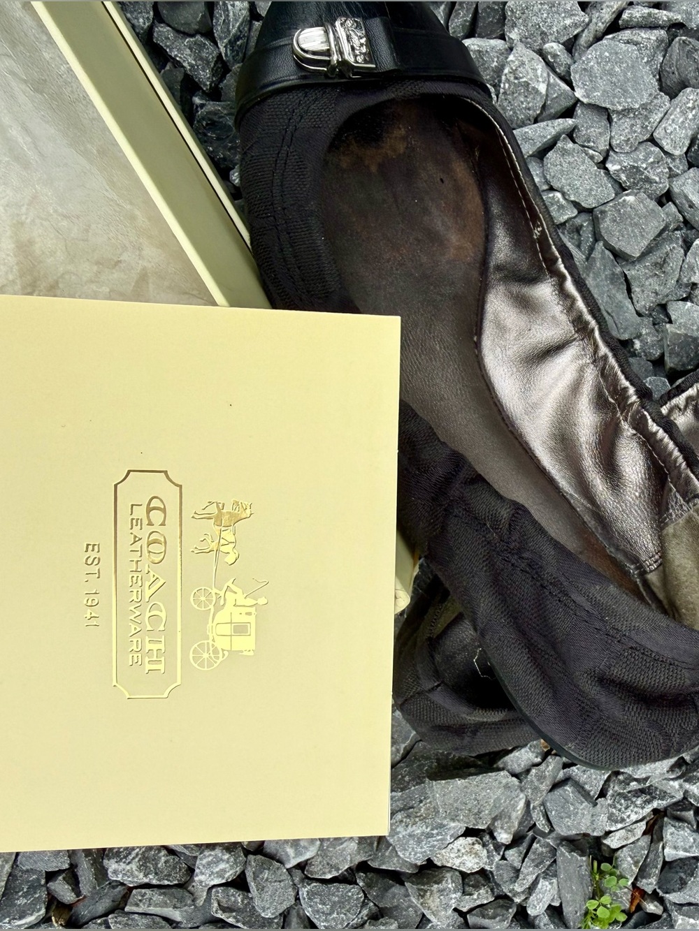 Signature Jacquard Ballet Flats: Coach